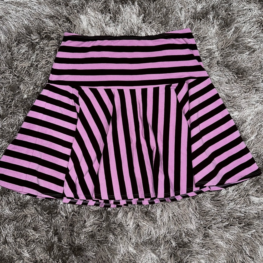 Betsey Johnson VINTAGE cotton lycra striped skirt - size P💐
